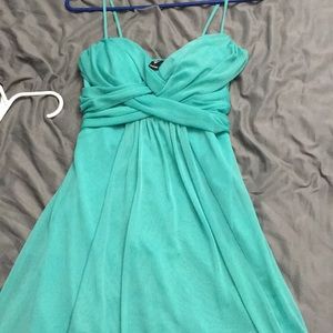 Teal Windsor dress.